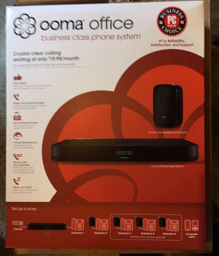OOMA OFFICE BUISNESS CLASS PHONE SYSTEM  1 BASE STATION + 1 LINX WIRELESS PHONE