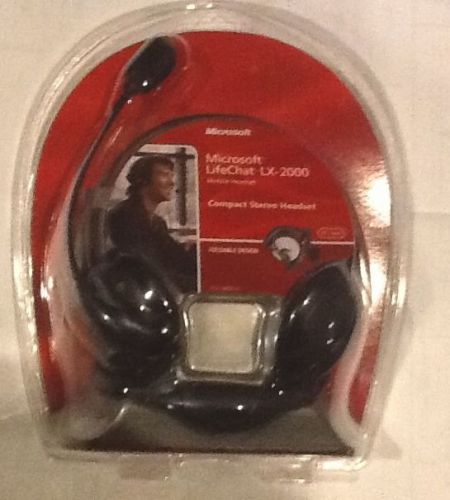 Microsoft LifeChat LX-2000 Mobile Headset Compact Stereo Headset Foldable Design