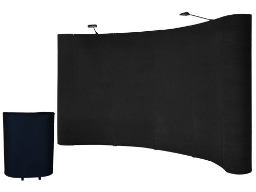 10&#039; ft portable black display booth pop up kit trade show hardcase exhibition for sale