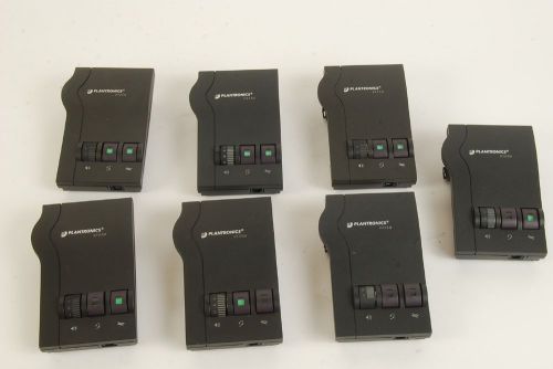 Lot of 7 Plantronics M12 Headset Amplifiers - AS IS