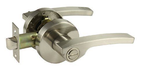Sheffield Home Privacy Lever / Door Handle with Lock (Satin Nickel Finish) DL401