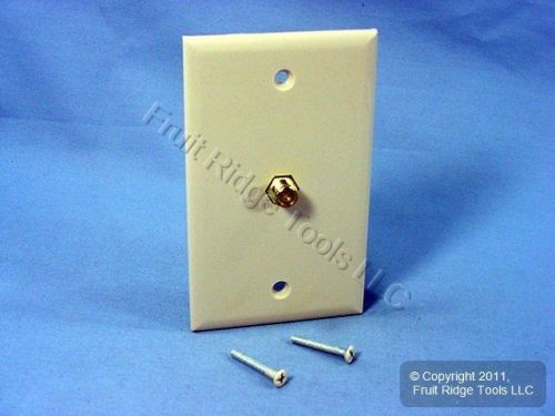 ACE Ivory GOLD Video Jack Coaxial Standard F-Type Cable Wall Plate 30712-I