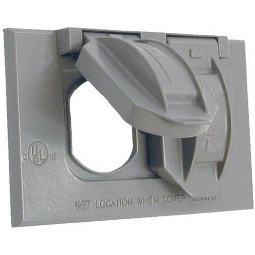 GRAY OUTDOR OUTLET COVER 5942-1