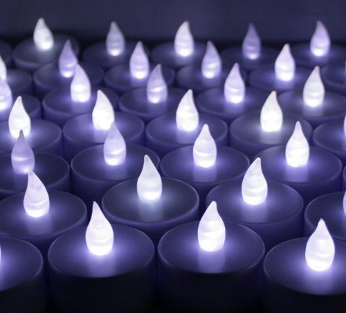 144 pcs battery operated flameless led flickering tea lights candles for wedding for sale
