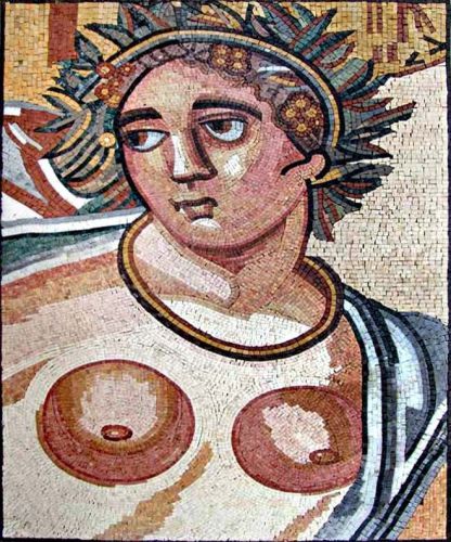 Greek god mosaic