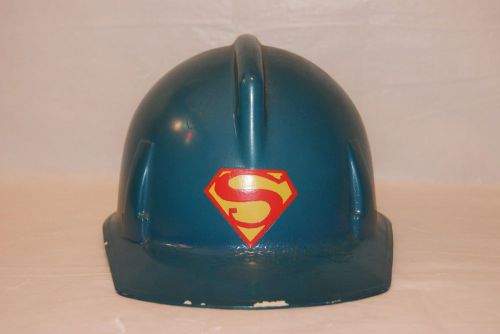 Vintage 1971 Superman logo MSA Hard Hat Mining Hat Rare! 1 of a kind!