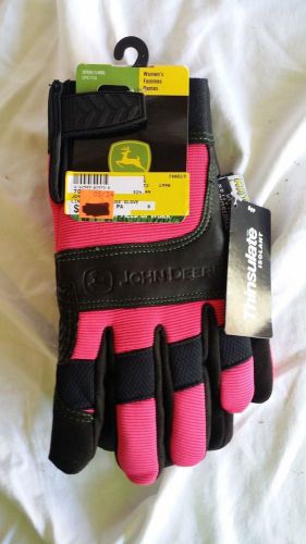 John Deere Pink/Black 3M THINSULATE (40G)  Lined All Purpose Glove JD90015/WML