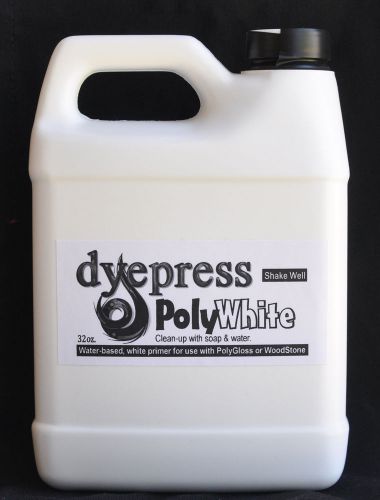 PolyWhite + PolyNatural: Dye Sublimation Coating White Wash for WOOD 32 oz each
