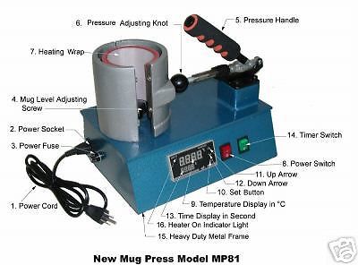 New heavy duty digital mug heat press mp81 for sale