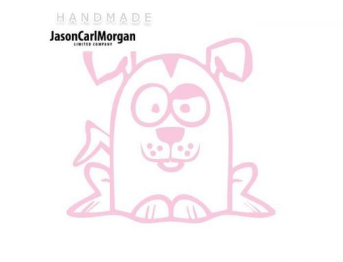 JCM® Iron On Applique Decal, Dog Soft Pink