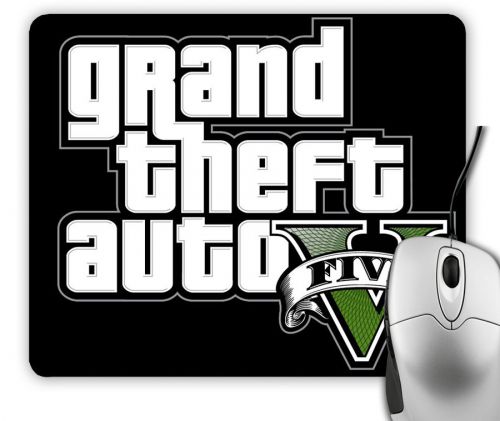 GTA Grand Theft Auto V Logo Mousepad Mouse Pad Mats Gaming Game