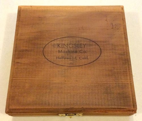 KWIKPRINT KINGSLEY hot foil stamping printing - WOODEN BOX TO HOLD TYPE SETS