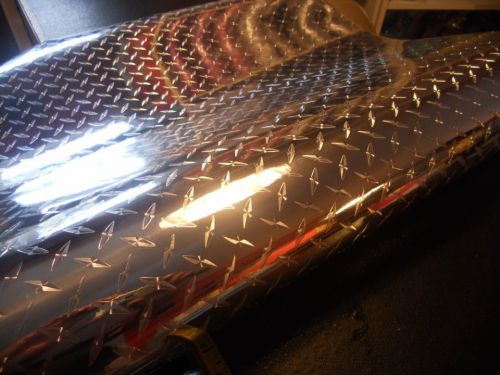 Diamond plate high quality sign  vinyl 24 in x 10 ft adhesive backing 5 year for sale