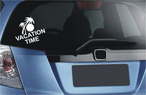 2X  Vacation Time Figure Funny Car Decal Sticker - 221 B