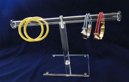 Clear Acrylic T-Bar Display Stand For Bracelets