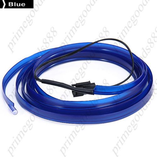 DC 12V 2m Interior Flexible Neon Cold Light Glow Wire Lamp Car Vehicle Blue
