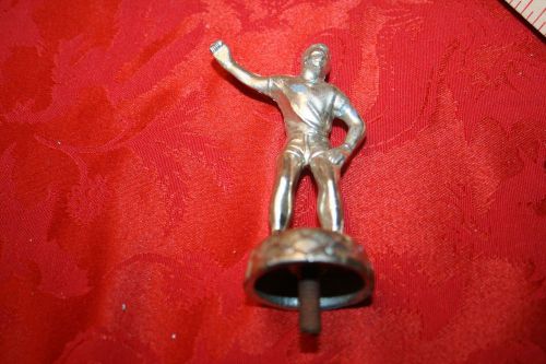 Vintage metal handball player trophy topper 3 5/8&#034; in height