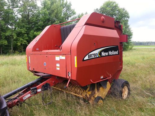 New holland br780 round hay baler monitor auto wrap twine for sale