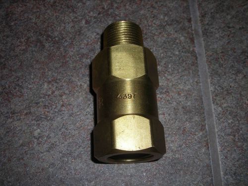 Ingersoll rand 3/4&#034; brass compressor in-line safety check valve part #  35364397 for sale