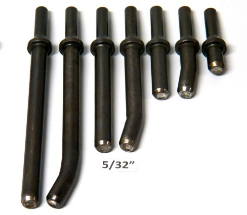 7 piece ati (snap-on tools) 5/32&#034; rivet set collection .401 shank for sale