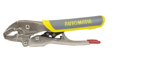 Ch hanson 06105 6&#034; automatic locking pliers - curved jaw soft grip for sale