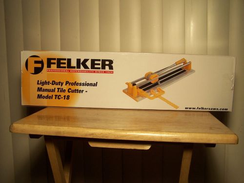 NEW Husqvarna Felker TC-18 18&#034; Inch Professional Manual Tile Cutter Saw