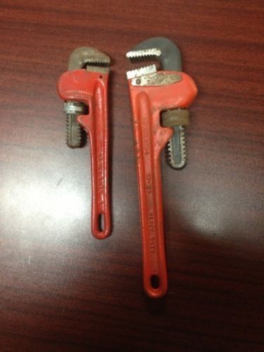 Armstrong #73-010 10&#034;  Pipe Wrench USA &amp; Omega 8&#034; 508 MAde In Japan Used
