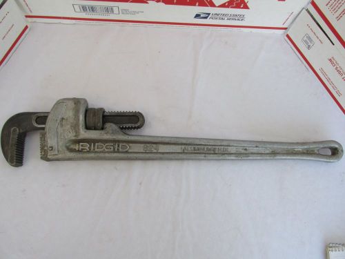 Ridgid 24&#034; aluminum pipe wrench , model 824 for sale
