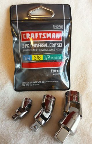 New Craftsman universal joint 3 piece set