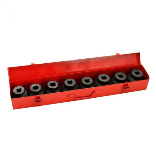 New 8 Pc 3/4&#034; SAE Add On Jumbo Impact Socket Set Garage Shop Tools CRV Standard