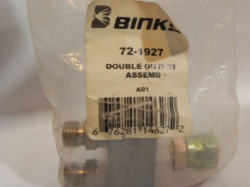 Binks 72-1927 Double Outlet Assembly for Spray Sprayer Gun ~ NEW OLD STOCK