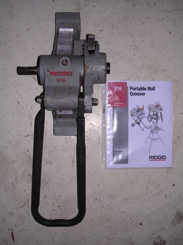 RIDGID 916 ROLL GROOVER 300, 300 COMPACT, 535 1822 PIPE THREADER 1-1/4-6&#034; PIPE