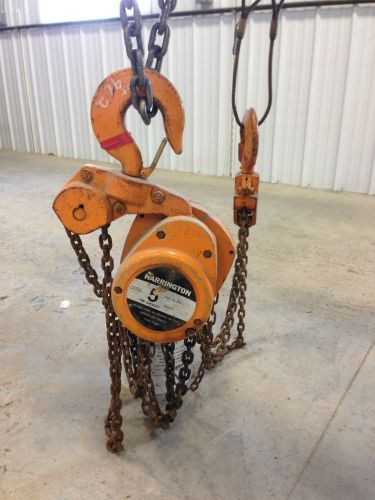 Harrington 5-ton manual chain hoist for sale