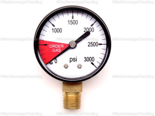 Co2 replacement regulator gauge 0-3000 psi right hand thread home brew kegerator for sale
