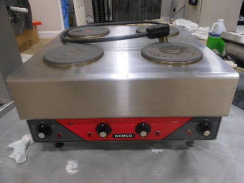 Nemco 6311-2-240 raised four burner 7000w  electric range / hot plate for sale