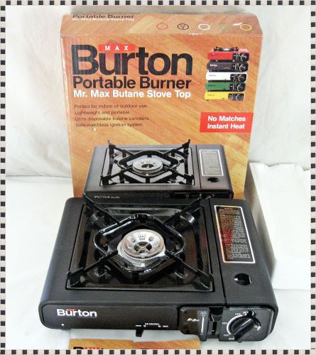 Max burton mr. max portable butane table top burner new in original box for sale