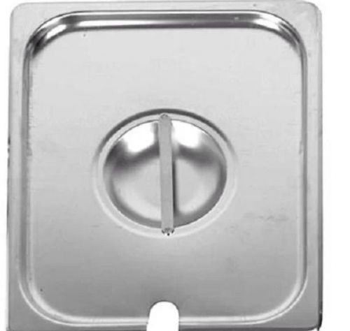 Half size steam table pan cover slotted lid - stainless steel for sale