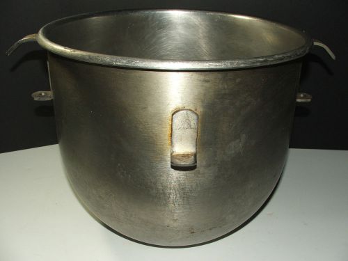ORIGINAL vintage Hobart stainless mixing bowl 11&#034;x13&#034; for large industrial mixer