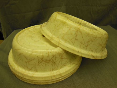 10&#034; Round PLATE Food COVER f Assisted Living HOSPITALS Catering LOT of 4