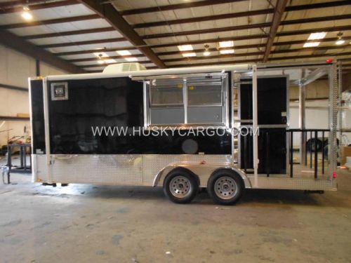 2015 7x20 enclosed bar-b-que bbq food concession vendor porch trailer barbecue for sale
