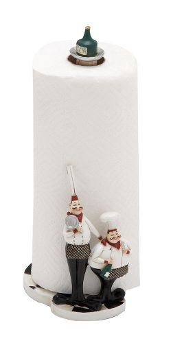New Cute and Adorable 13&#034; Polystone Chef in Black and White