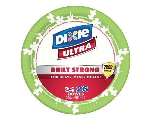 NEW Dixie Ultra Disposable Bowls  26 Count (Pack of 4)