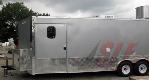 Concession trailer 8.5&#039;x24&#039; silver - food vending catering event for sale
