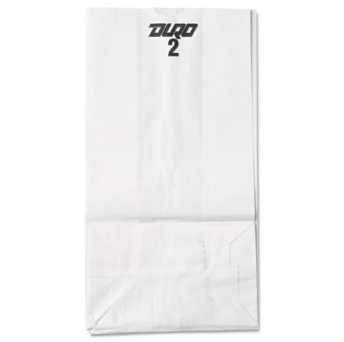 #2 White Paper Bag 500 Ct 30 lbs White Bleached Kraft - Brand New Item