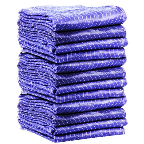 Moving Blankets Set of (4) 72&#034; X 80&#034; Furniture Pads Warehouse Moving Heavy Duty