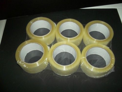Clear packing tape - 6 Rolls  110 yds/each