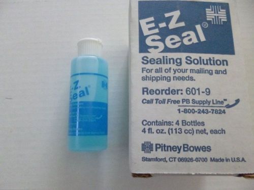 Pitney Bowes E-Z Sealing Solution 3 x 4 Oz Bottles Liquid Mailing Postage Meter