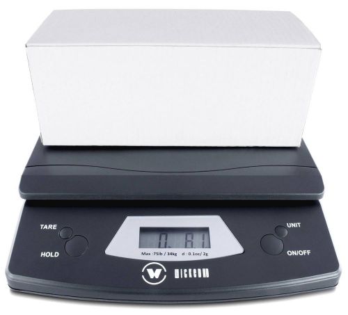 WickedHD High .1oz Precision Heavy Duty (up to 75lbs) Postal Shipping Scale LCD
