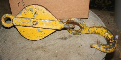 Large hook and  block pulley crane rigging for sale