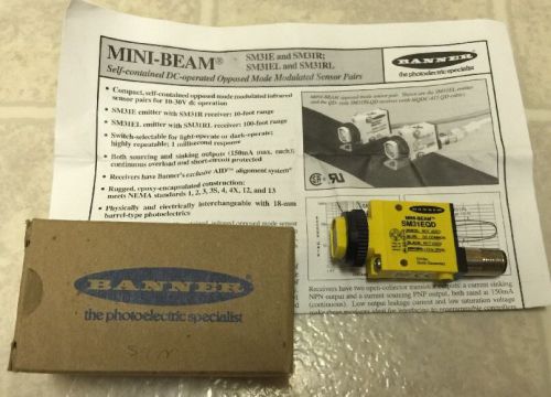 NEW BANNER MINI-BEAM SENSOR SM31EQD Emitter (26839) New In Box